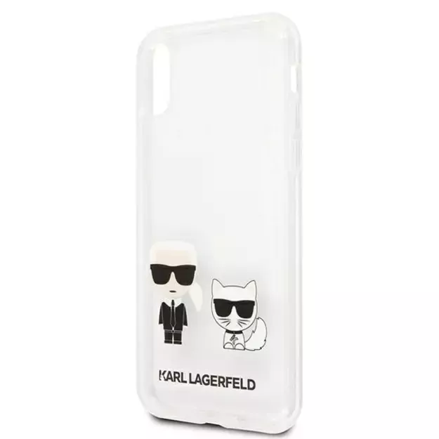 Karl Lagerfeld Karl &amp  Choupette iPhone Xs Max Case - Transparent 12