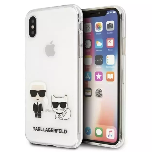 Karl Lagerfeld Karl &amp  Choupette iPhone Xs Max Case - Transparent