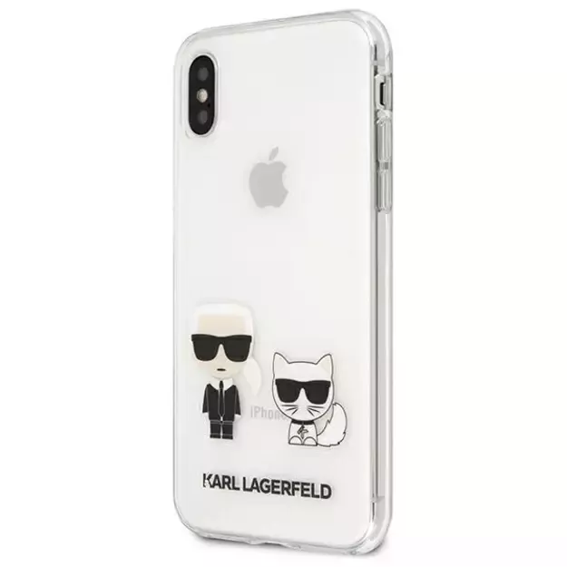 Karl Lagerfeld Karl &amp  Choupette iPhone Xs Max Case - Transparent 8