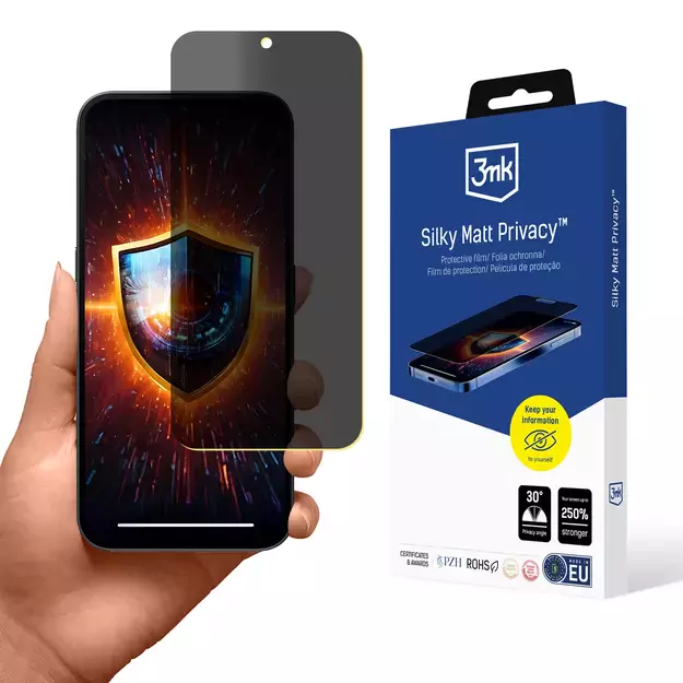 Privacy Film 3mk Silky Matt Privacy on Nothing Phone 2a