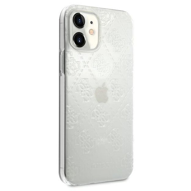 Guess GUHCP12S3D4GTR iPhone 12 mini 5.4  transparent hardcase 4G 3D Pattern Collection 3