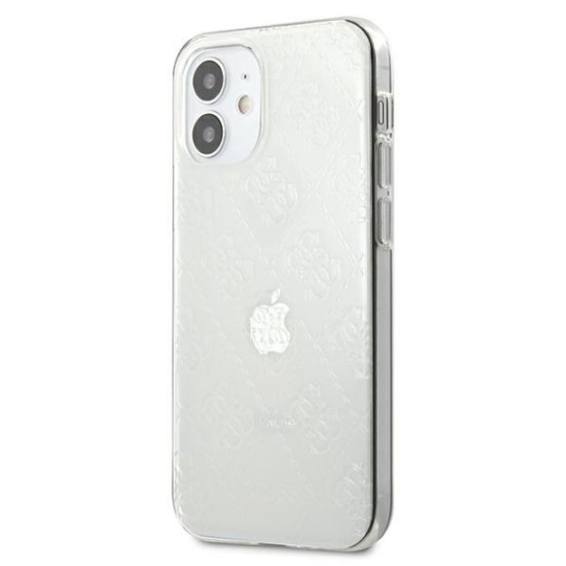 Guess GUHCP12S3D4GTR iPhone 12 mini 5.4  transparent hardcase 4G 3D Pattern Collection 1