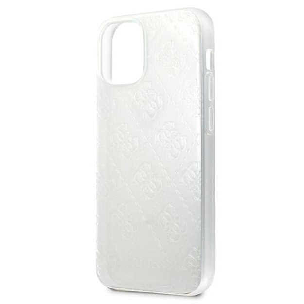 Guess GUHCP12S3D4GTR iPhone 12 mini 5.4  transparent hardcase 4G 3D Pattern Collection 5
