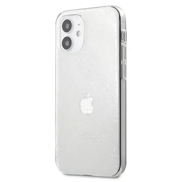 Guess GUHCP12S3D4GTR iPhone 12 mini 5.4  transparent hardcase 4G 3D Pattern Collection 1