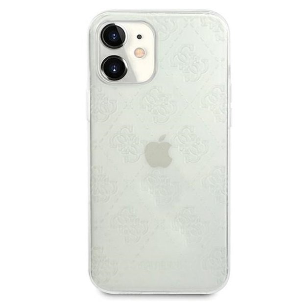Guess GUHCP12S3D4GTR iPhone 12 mini 5.4  transparent hardcase 4G 3D Pattern Collection 2