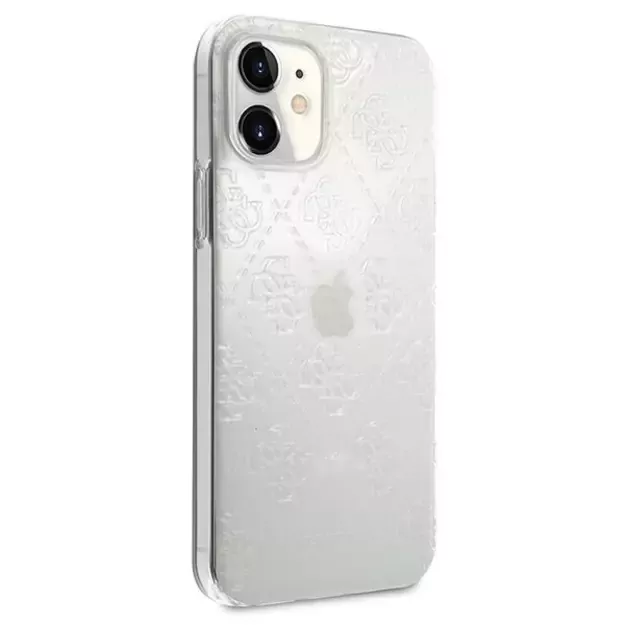 Guess GUHCP12S3D4GTR iPhone 12 mini 5.4  transparent hardcase 4G 3D Pattern Collection 3