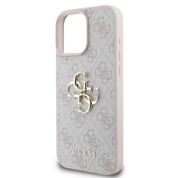 Guess 4G Big Logo iPhone 16 Pro Case - Pink 6