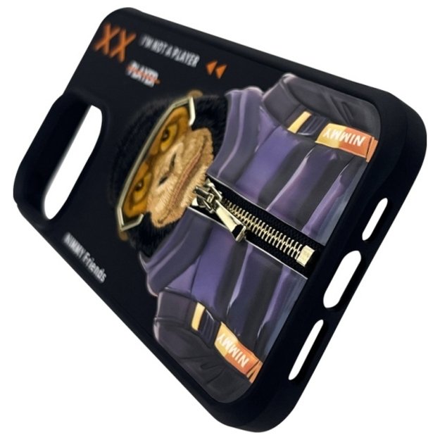 Nimmy Cool&amp Cute 2.0 Monkey Case for iPhone 15 Pro - Black 5