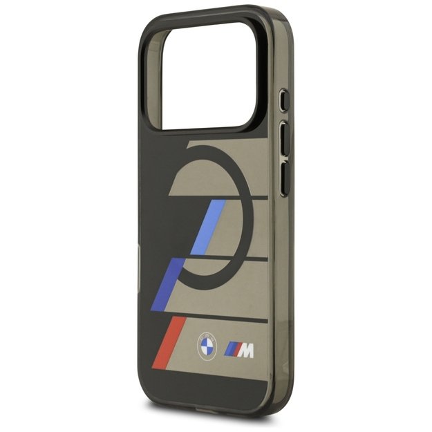 BMW M IML Metal Buttons Tricolor Lines MagSafe Case for iPhone 17 Pro Max - Black 5