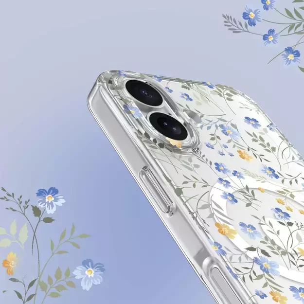 Tech-Protect FlexAir MagSafe iPhone 16e Case - Daisies with Leaves 6