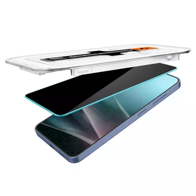 Spigen Glas.TR &quot Ez Fit&quot  Privacy HD 2-pack privacy glass for Samsung Galaxy S24 / S25 12