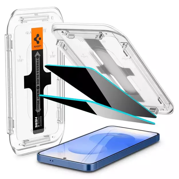 Spigen Glas.TR &quot Ez Fit&quot  Privacy HD 2-pack privacy glass for Samsung Galaxy S24 / S25 8