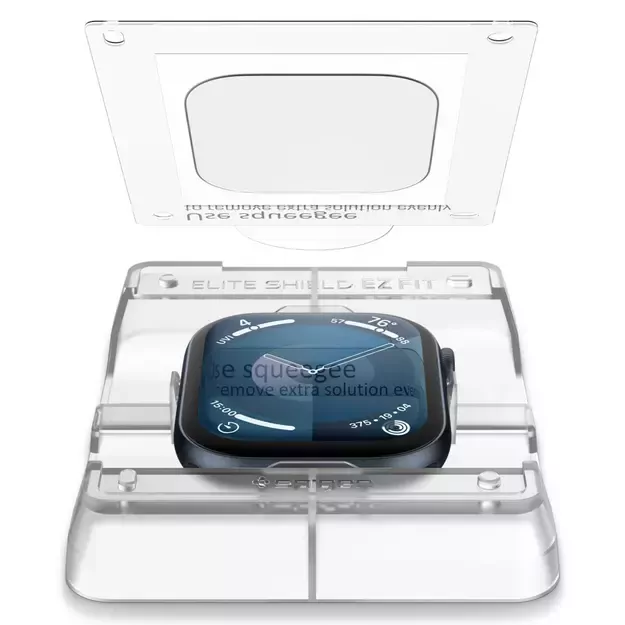 Spigen Elite Shield ”EZ FIT” Hybrid Glass 2-PACK for Apple Watch 10 (42MM) - Clear 2