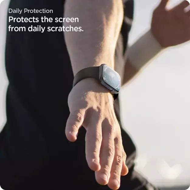 Spigen Elite Shield ”EZ FIT” Hybrid Glass 2-PACK for Apple Watch 10 (42MM) - Clear 10