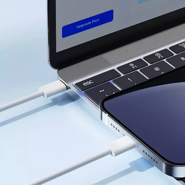 Joyroom S-A45 Ben Series 30W Cable (USB-C - Lightning) Braided 1m - White 18