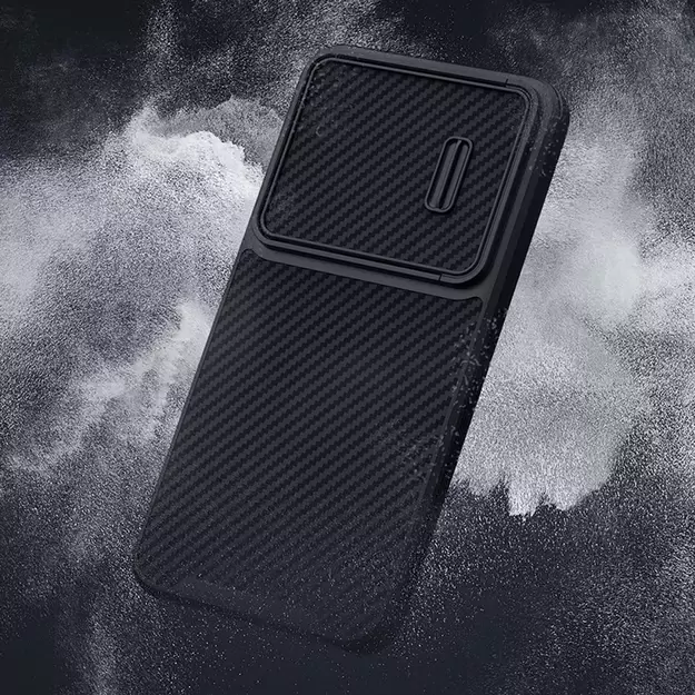 Nillkin Synthetic Fiber S Case for Samsung Galaxy S23+, camera cover, black 23