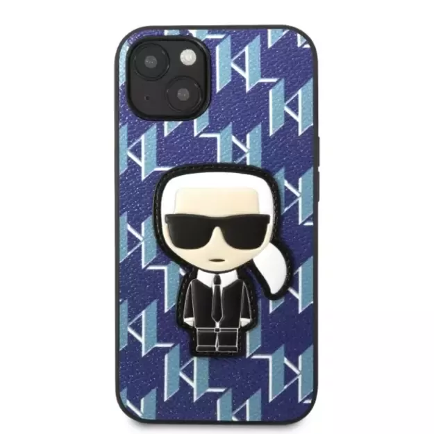 Karl Lagerfeld KLHCP13SPMNIKBL iPhone 13 mini 5.4&quot  hardcase blue/blue Monogram Ikonik Patch 2