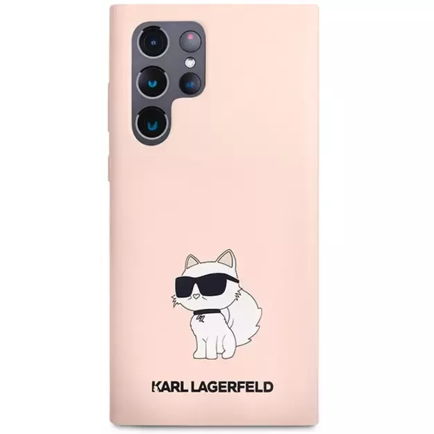 Karl Lagerfeld KLHCS23LSNCHBCP S23 Ultra S918 hardcase pink/pink Silicone Choupette 9