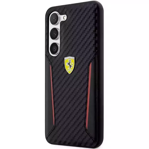 Ferrari FEHCS23MNPYK S23+ S916 black/black hardcase Carbon Contrast Edges 1