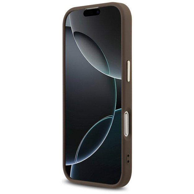 Guess 4G Big 4G Classic Logo Case for iPhone 17 - Brown and Gold 4