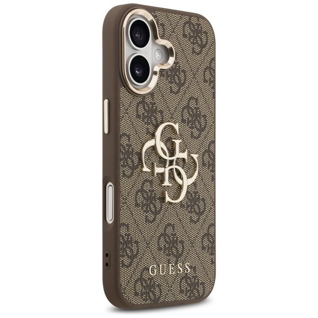 Guess 4G Big 4G Classic Logo Case for iPhone 17 - Brown and Gold 3