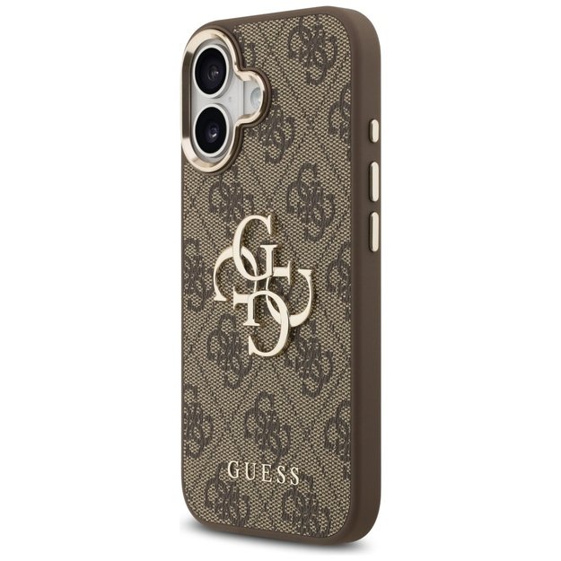 Guess 4G Big 4G Classic Logo Case for iPhone 17 - Brown and Gold 1