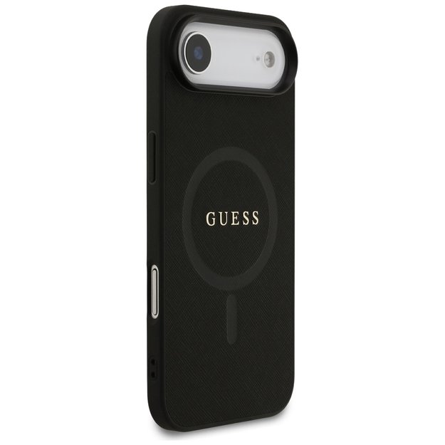 Guess Saffiano Classic Logo MagSafe case for iPhone Air - black 3