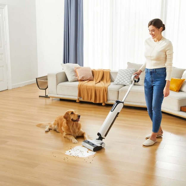 UWANT D100 17000Pa Upright Vacuum Cleaner with Mopping Function and Charging Station - White 9