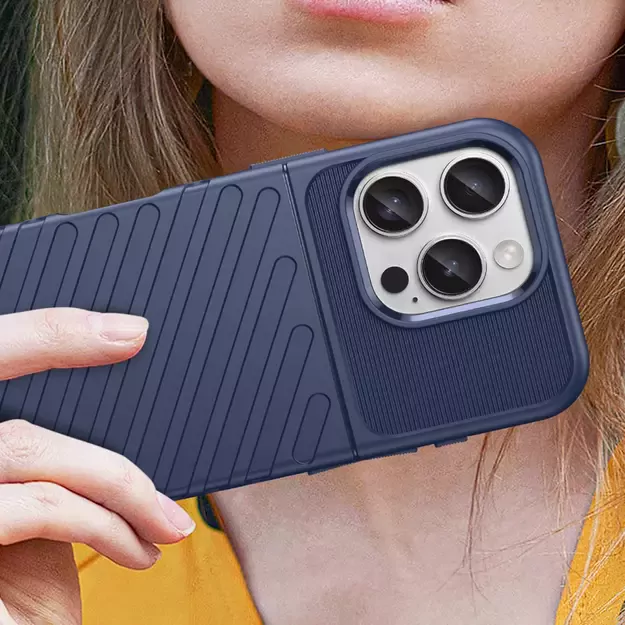 Thunder Case for iPhone 16e Silicone Armored Cover - Blue 3