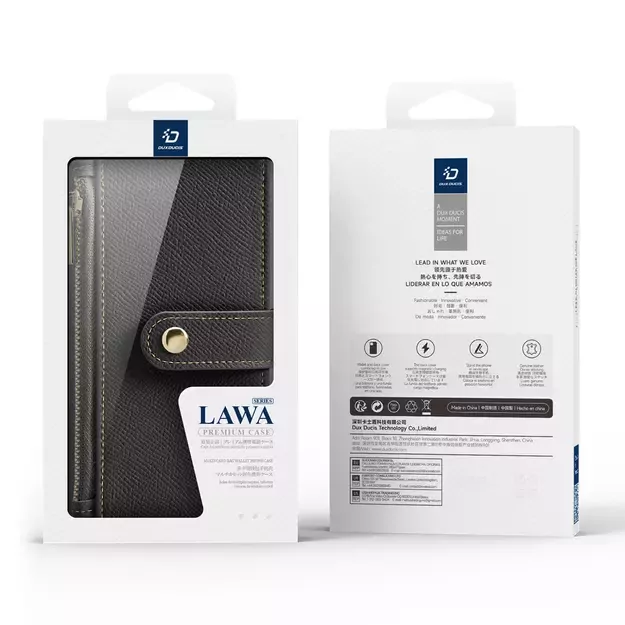 Dux Ducis Lawa Leather Case for iPhone 16 Pro - Black 1