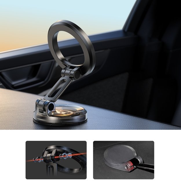 Joyroom JR-ZS505 Magnetic Dashboard Mount Compatible with MagSafe - Black 3