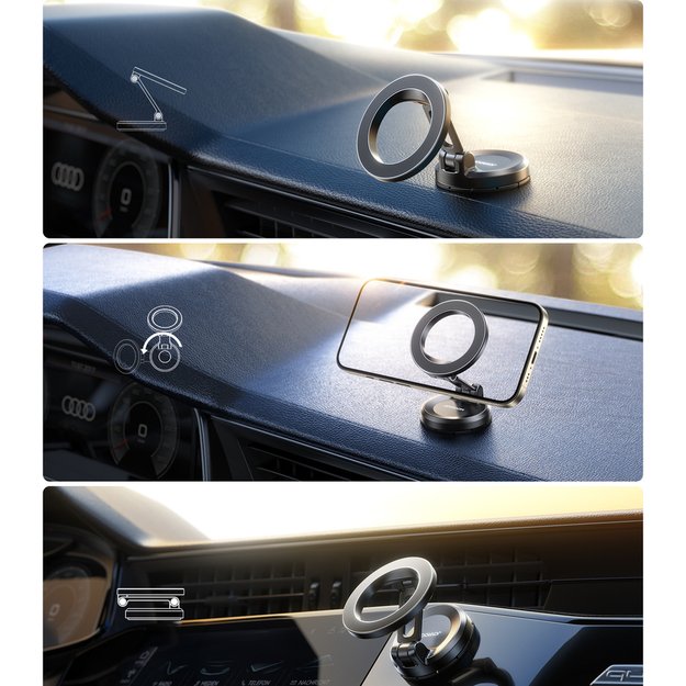 Joyroom JR-ZS505 Magnetic Dashboard Mount Compatible with MagSafe - Black 5