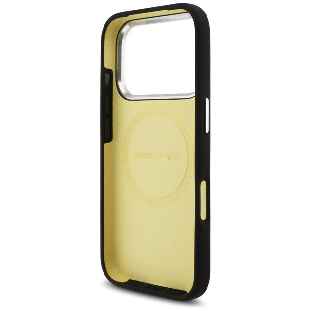 AMG Silicone Oversize Rhombs MagSafe Case for iPhone 17 Pro - Black 6