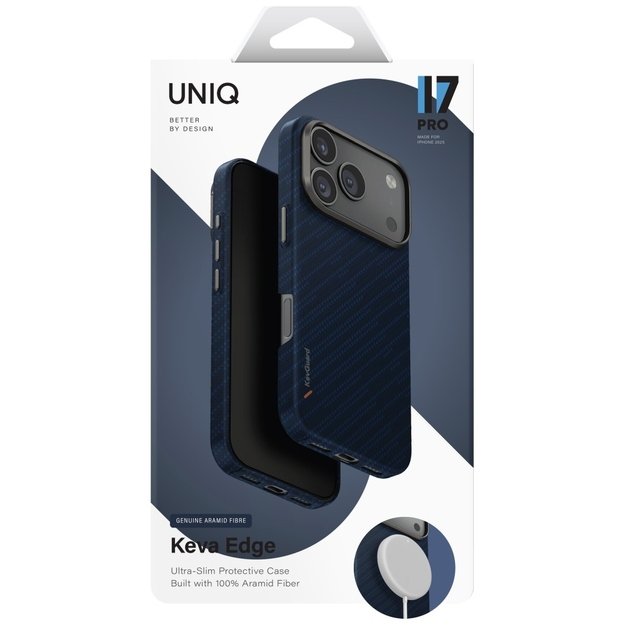 Uniq Keva EDGE Magclick Charging Case for iPhone 17 Pro - Blue 5