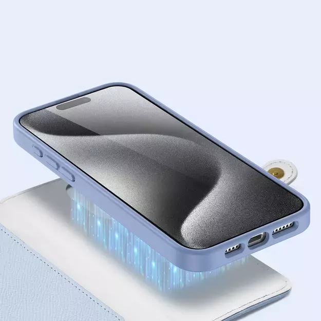 Dux Ducis Lawa Leather Case for iPhone 15 Pro Max - Blue 16