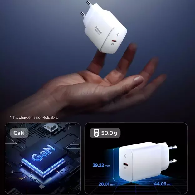 Spigen Essential EE201EU USB-C 20W Wall Charger - White 2