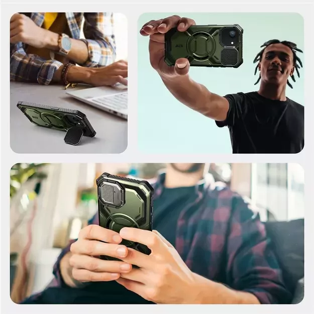IBLSN Armorbox Mag MagSafe Supcase Case for iPhone 16e - olive 8