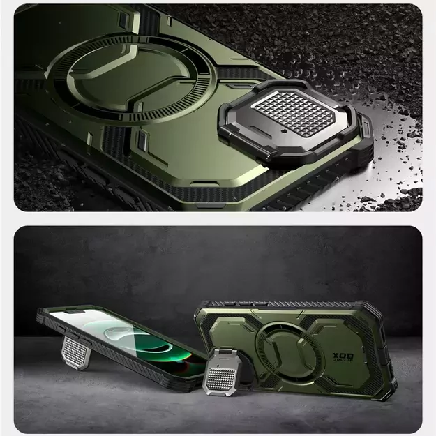 IBLSN Armorbox Mag MagSafe Supcase Case for iPhone 16e - olive 6