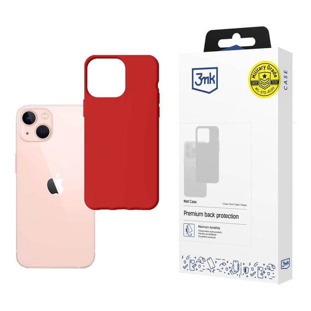 Case for iPhone 14 from the 3mk Matt Case series - red