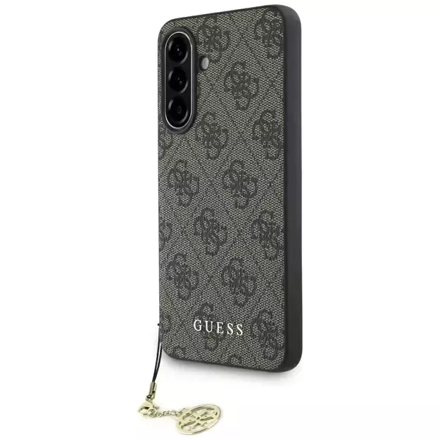 Guess 4G Charms Collection Case for Samsung Galaxy A56 - Brown