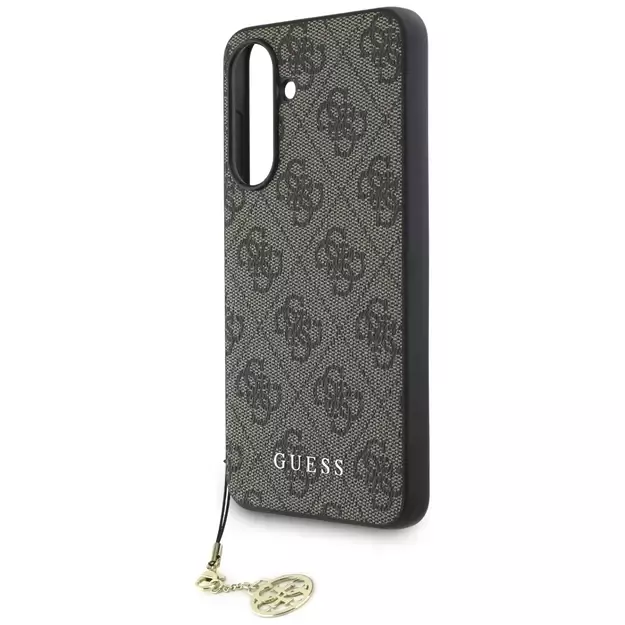 Guess 4G Charms Collection Case for Samsung Galaxy A56 - Brown 4