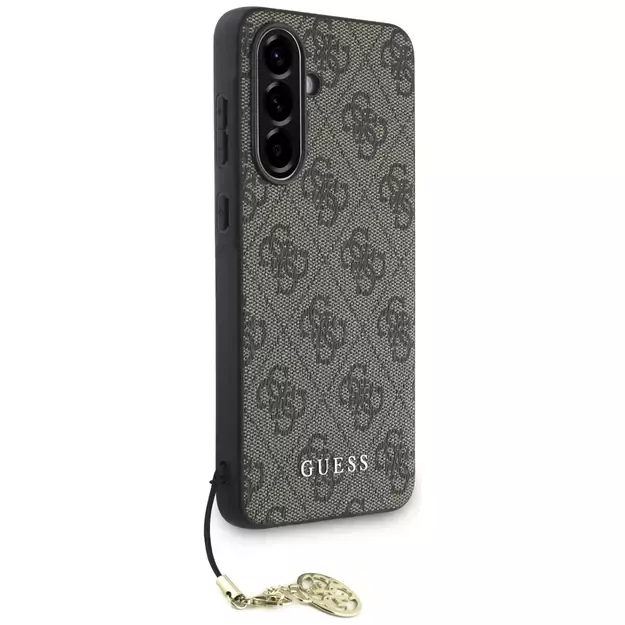 Guess 4G Charms Collection Case for Samsung Galaxy A56 - Brown 2