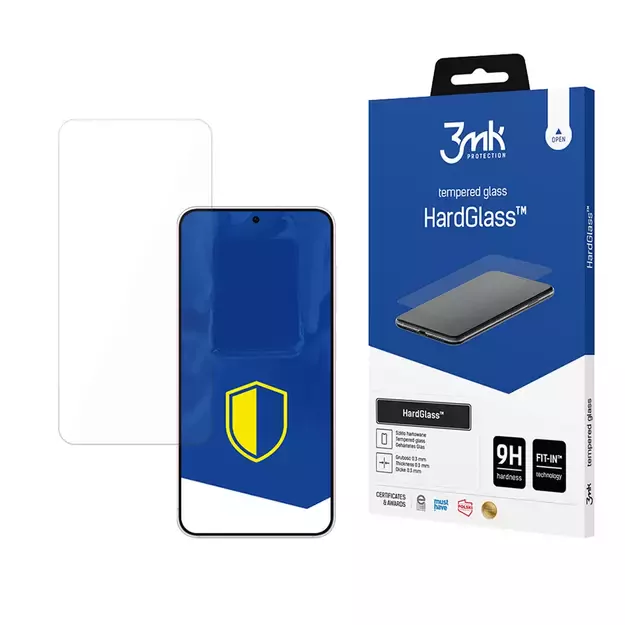 Tempered glass 3mk HardGlass for Samsung Galaxy S25 Edge