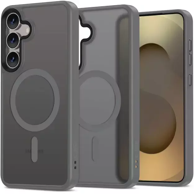 Tech-Protect MagMat MagSafe Case for Samsung Galaxy S25 - Clear Gray