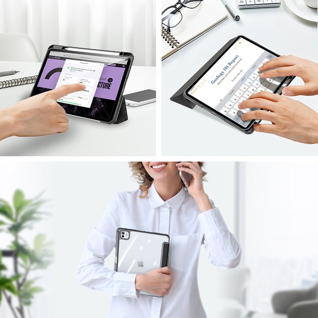 Dux Ducis Toby case with flap and stand for iPad Pro 11  2024 - black 10