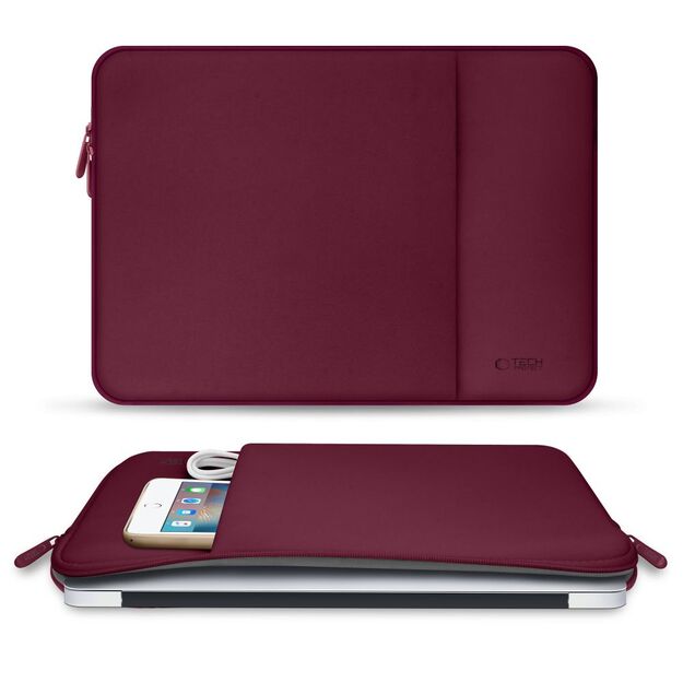 Tech-Protect Neoprene Laptop Case 15-16&quot  - Burgundy 5