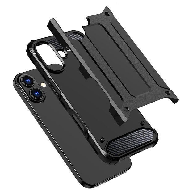 Hybrid Armor case for iPhone 17 - black 6