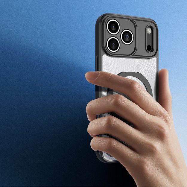 Dux Ducis Aimo Mag Case with Magnetic Ring and Stand for iPhone 17 Pro &ndash; Black 4