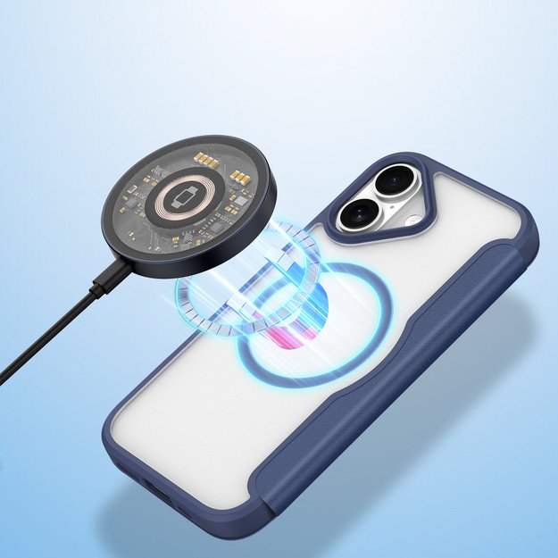 Dux Ducis Skin X Pro iPhone 17 Case with Wallet, MagSafe Compatible - Blue 3