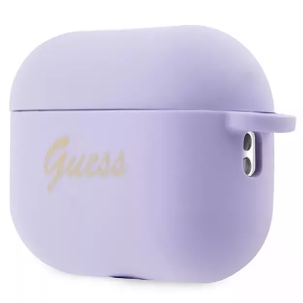 Guess GUAP2LSCHSU AirPods Pro 2 cover purple/purple Silicone Charm Heart Collection 2